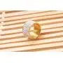 CQFONG Shining Full Rhinestone Stainless Steel Rings for Women & Men Gold Plated 8 Rows Crystal Jewelry