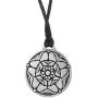 Vintage Tudor Rose Symbol British Royal Pendant Necklace Jewelry