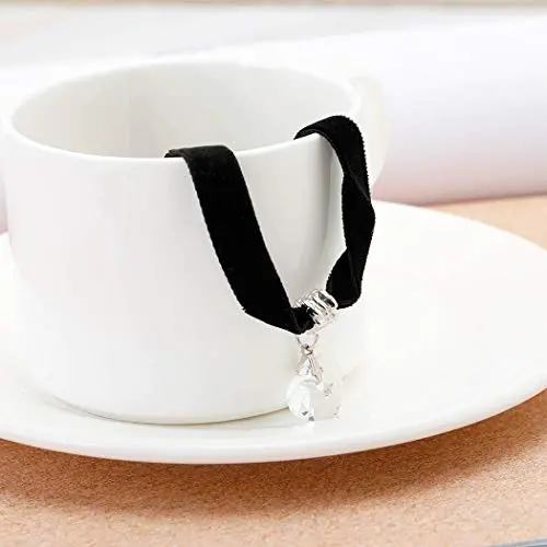 Simsly Punk Choker Necklace Black Crystal Pendant Necklaces Chain Jewelry for women and Girls Simsly Punk Choker Necklace Black Crystal Pendant Necklaces Chain Jewelry for women and Girls