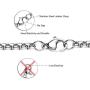 Monily 2-7mm 16-38In Square Rolo Stainless Steel Chain Necklace Round Box Necklace Men Women Jewelry