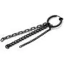 Fusamk Fashion Stainless Steel Long Chain Dangle Earrings Tube Clip On Earrings