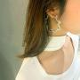 36 Pairs 17IF Boho Earring Set for Women Girls Shiny Gold Leaf Tiered Pearl Earring Hoop Leopard Dangle Earrings Jewelry for Birthday Party Christmas Happy Holiday