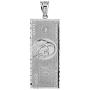 Hip Hop Jewelry 925 Sterling Silver Hundred $100 Dollar Bill Pendant Necklace (Small)