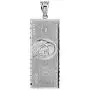 Hip Hop Jewelry 925 Sterling Silver Hundred $100 Dollar Bill Pendant Necklace (Small)
