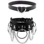 Xjoyous PU Leather Choker Collar Necklace, Vintage Gothic Punk Rock Rivet Necklace for Women and Girls Accessory Xjoyous PU Leather Choker Collar Necklace, Vintage Gothic Punk Rock Rivet Necklace for Women and Girls Accessory