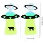 FENICAL UFO Earring Exaggerated Earring Acrylic Earring Drop for Woman Girls Ladies 1Pair FENICAL UFO Earring Exaggerated Earring Acrylic Earring Drop for Woman Girls Ladies 1Pair