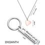 ENSIANTH Boyfriend Gift Wherever You Go Come Back to Me Keychain Moving Away Gift Couples Jewelry College Graduation Gift
