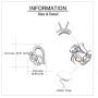 YAFEINI Elephant Necklace Sterling Silver Flying Butterfly Heart Pendant Jewelry Birthday Gifts for Women