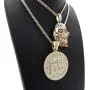 Hip Hop Iced Gold plated Saw Inspired & 69 Pendant & 3mm 20'' 24'' Cuban Chain Necklace Set