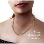Gold Paperclip Chain Necklace for Women - 24K Gold Layering Paper Clip Necklace Jewelry | 18'' + 2'' Extender with Nano Stearin Protective Coating