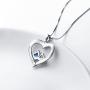 Sterling Silver Mother and Child Sister Forever Love Heart Pendant Necklace Bangle Bracelet for Mothers Day Gift