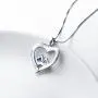 Sterling Silver Mother and Child Sister Forever Love Heart Pendant Necklace Bangle Bracelet for Mothers Day Gift