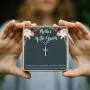Dear Ava Mother of The Groom Gift Necklace: Parent of The Groom Jewelry, Infinity Cross (Rose-Gold-Plated-Brass, NA)