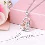 JLYY Horse Pendant Lovely Animal Necklace Sterling Silver Jewelry Gift for Friend Sister Women Girls