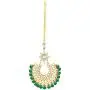 Aheli Exquisite Wedding Party Wear Faux Kundan Pearl Beaded Necklace and Earrings Set Indian Ethnic Jewellery for Women