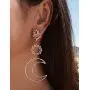 Chargances Boho Women Sun Crescent Moon Stars Dangle Drop Earrings Ladies Fashion Jewelry for Party(Gold) Chargances Boho Women Sun Crescent Moon Stars Dangle Drop Earrings Ladies Fashion Jewelry for Party(Gold)
