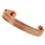Touchstone Indian Three Metal Copper Brass Peace Healing Chakra Yoga Meditation Mantra Jewelry Bracelet for Women and Men.
