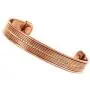 Touchstone Indian Three Metal Copper Brass Peace Healing Chakra Yoga Meditation Mantra Jewelry Bracelet for Women and Men.