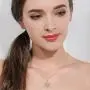 EVER FAITH Austrain Crystal Daily Winter Snowflake Flower Necklace Chain for Girls Women Clear EVER FAITH Austrain Crystal Daily Winter Snowflake Flower Necklace Chain for Girls Women Clear