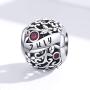 Birthstone Charm 925 Sterling Silver Birthday Charm Love Charm Aniversary Charm for Pandora Charm Bracelet