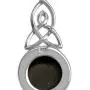Silvershake 925 Sterling Silver Triquetra Celtic Knot Pendant with 18 Inch Necklace