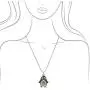 Spinningdaisy Silver Plated Round Body Cute Black Penguin Necklace