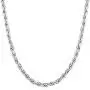 Savlano 925 Sterling Silver 3.5mm Solid Italian Rope Diamond Cut Twist Link Chain Necklace with Gift Box for Men & Women - Made in Italy Savlano 925 Sterling Silver 3.5mm Solid Italian Rope Diamond Cut Twist Link Chain Necklace with Gift Box for Men & Women - Made in Italy