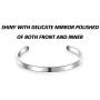 SAM & LORI Bracelet Bangle Cuff for Women Inspirational Personalized Jewelry Mantra Quote Engraved Motivational Birthday Friend Encouragement Present for Her Teen Girls Men with Secret Message