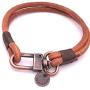 Mens Wide Craftman Leather Bracelet Handcrafted in USA - Light Brown