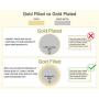 Kooljewelry Solid 14k Yellow Gold Filled 6 mm Figaro Chain Necklace (18, 20, 22, 24 or 30 inch)