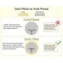 14k Yellow Gold Filled or White Gold Filled 1 mm,1.4 mm, 1.7 mm, or 2 mm Singapore Chain Pendant Necklace for Women