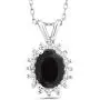 Gem Stone King 925 Sterling Silver Oval Black Onyx Pendant Necklace For Women (1.49 Cttw With 18 Inch Chain) Gem Stone King 925 Sterling Silver Oval Black Onyx Pendant Necklace For Women (1.49 Cttw With 18 Inch Chain)