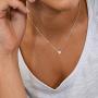 Heart Initial Necklace for Women, Tiny Silver Alphabet Letter Necklace Personalized Jewelry Gifts