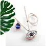 18k gold Stainless Steel Evil Eye Pendant Necklace Zircon Crystal Fashion Clavicle Lucky Necklace 18k gold Stainless Steel Evil Eye Pendant Necklace Zircon Crystal Fashion Clavicle Lucky Necklace