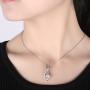 Sterling Silver Diamond Accent Twist MOM Flame Pendant Necklace - Best Valentines Day Jewelry Gift for Mom & Wife