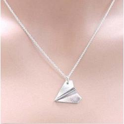 Davitu Pendant Necklaces - Paper Airplane Pendant Necklace Unisex Band Harry Styles Gold Jewelry Men Women Chain Collares Choker Necklaces