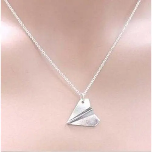 Davitu Pendant Necklaces - Paper Airplane Pendant Necklace Unisex Band Harry Styles Gold Jewelry Men Women Chain Collares Choker Necklaces Davitu Pendant Necklaces - Paper Airplane Pendant Necklace Unisex Band Harry Styles Gold Jewelry Men Women Chain Collares Choker Necklaces