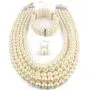Fodattm Women Lady Multi Layer Imitation Pearl Strand Cluster with Necklace Bracelet and Earrings Set Elegant Costume Jewelry Sets Fodattm Women Lady Multi Layer Imitation Pearl Strand Cluster with Necklace Bracelet and Earrings Set Elegant Costume Jewelry Sets