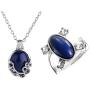 2 Packs Unisex Vampire Diaries Elena Sapphire Crystal Daylight Ring and Katherine Sapphire Crystal Pendant Daywalking Necklace 2 Packs Unisex Vampire Diaries Elena Sapphire Crystal Daylight Ring and Katherine Sapphire Crystal Pendant Daywalking Necklace