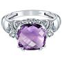 Orchid Jewelry Cushion 3.80 Ct Natural Purple Amethyst Ring For Womens 925 Sterling Silver Sets A Unique Design Perfect As An Christmas Anniversary Wedding Gifts For Girls
