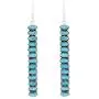 Turquoise Earrings 925 Sterling Silver & Genuine Turquoise (Choose Color) Turquoise Earrings 925 Sterling Silver & Genuine Turquoise (Choose Color)