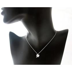 925 Sterling Silver Heart Clover Leaf - Lucky in Love 18'' Necklace for Women, Teen