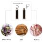 constantlife Cremation Jewelry for Ashes Crystal Stainless Steel Cylinder Urn Pendant Memorial Necklace Keepsake for Women/Men