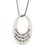 Inspirational Necklace for Women- You Have to Fight Through Some Bad Days, Mantra Inspirational Daily Reminder Necklaces, Inspirational Jewelry & Gifts, 18''