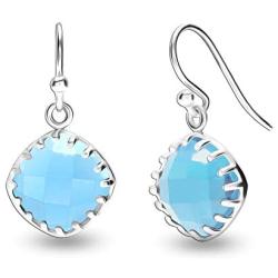 LeCalla Flaunt Sterling Sliver Jewelry Dangle Gemstone Earrings for Teens and Women