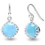LeCalla Flaunt Sterling Sliver Jewelry Dangle Gemstone Earrings for Teens and Women