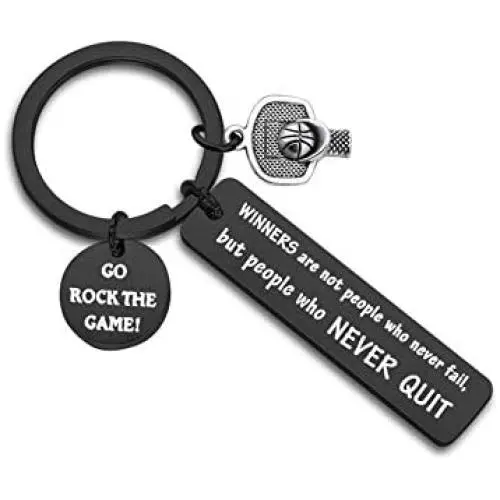 MAOFAED Basketball Keychain Basketbal Lover Gift Winners are People Who Never Quit Gift for Basketball Player MAOFAED Basketball Keychain Basketbal Lover Gift Winners are People Who Never Quit Gift for Basketball Player