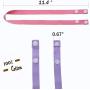 Biokia 10 Pcs Face Mask Lanyard for Adults Kids Colorful Lanyard Strap Holder with Snap Button for Face Bandanas Anti-Loose for Unisex and Kids…