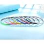 Valentines Day Gift MVCOLEDY Jewelry Bangle Bracelet Simple Style Colorful Enamel Candy Color Rainbow Friendship Bracelet Slip on Bangle Set Inspirational Bracelets for Women 8 Inches