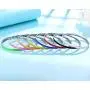Valentines Day Gift MVCOLEDY Jewelry Bangle Bracelet Simple Style Colorful Enamel Candy Color Rainbow Friendship Bracelet Slip on Bangle Set Inspirational Bracelets for Women 8 Inches